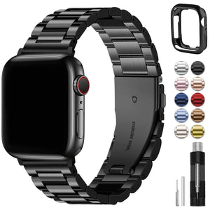 Metal Apple Watch Band with Case