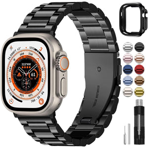 Metal Apple Watch Band with Case