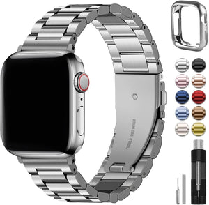 Metal Apple Watch Band with Case